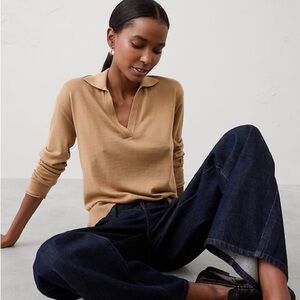 Banana Republic 100% Merino Wool Johnny Collar Sweater Size XS New with Tags